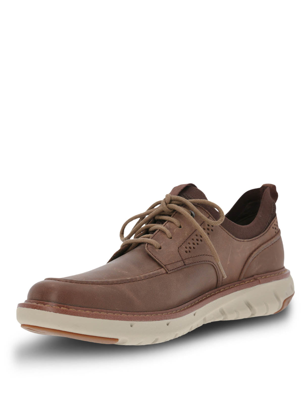Zapatilla Cuero Hombre Smart Laceup Café Oscuro