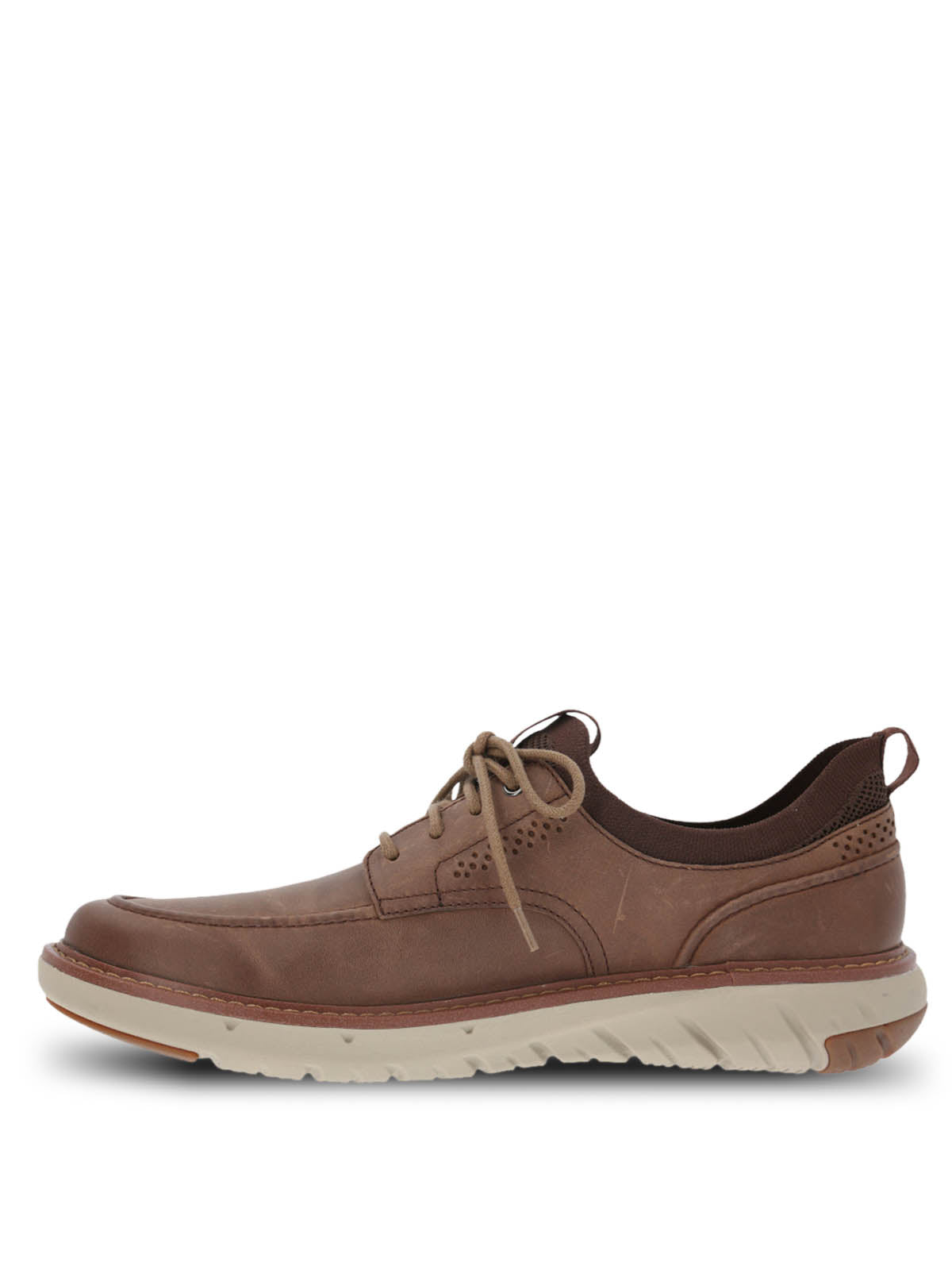 Zapatilla Cuero Hombre Smart Laceup Café Oscuro