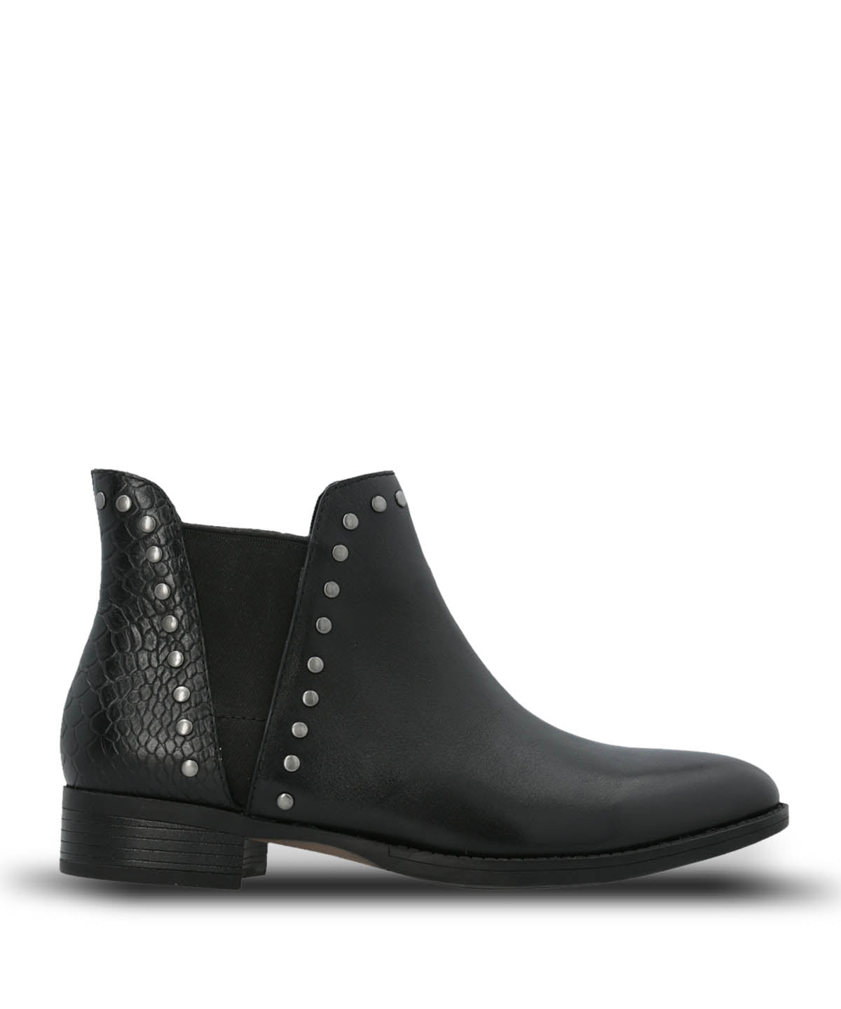 Botin Cuero Alva Negro Hush Puppies | Hush Puppies