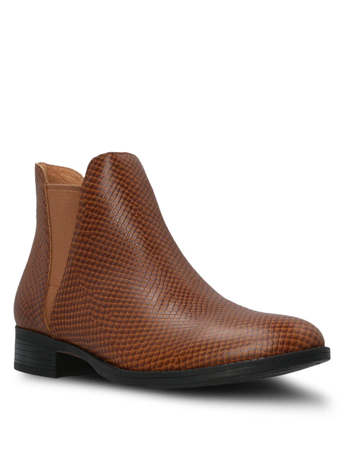 Botin Cuero Mujer Alva Café Hush Puppies