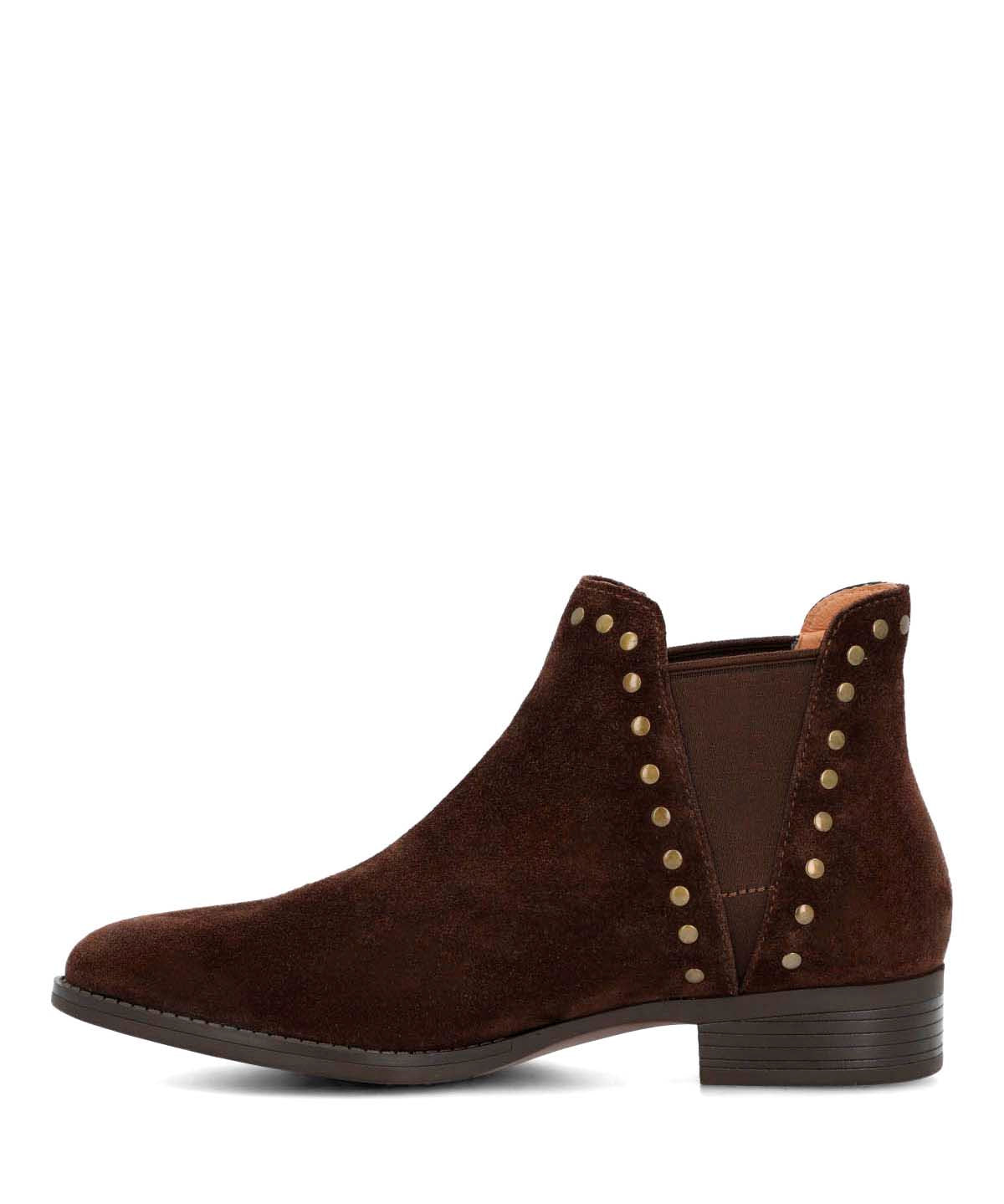 Botin Cuero Mujer Alva Café