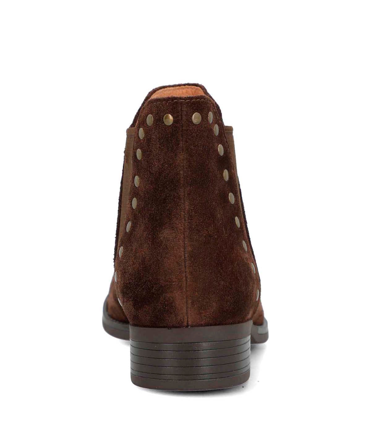 Botin Cuero Mujer Alva Café