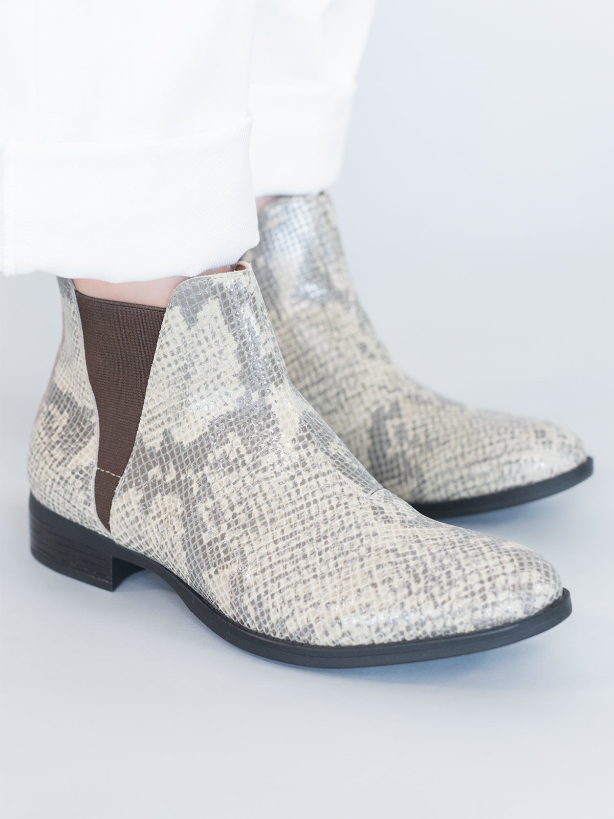 Botin Cuero Mujer Alva  Beige | Hush Puppies