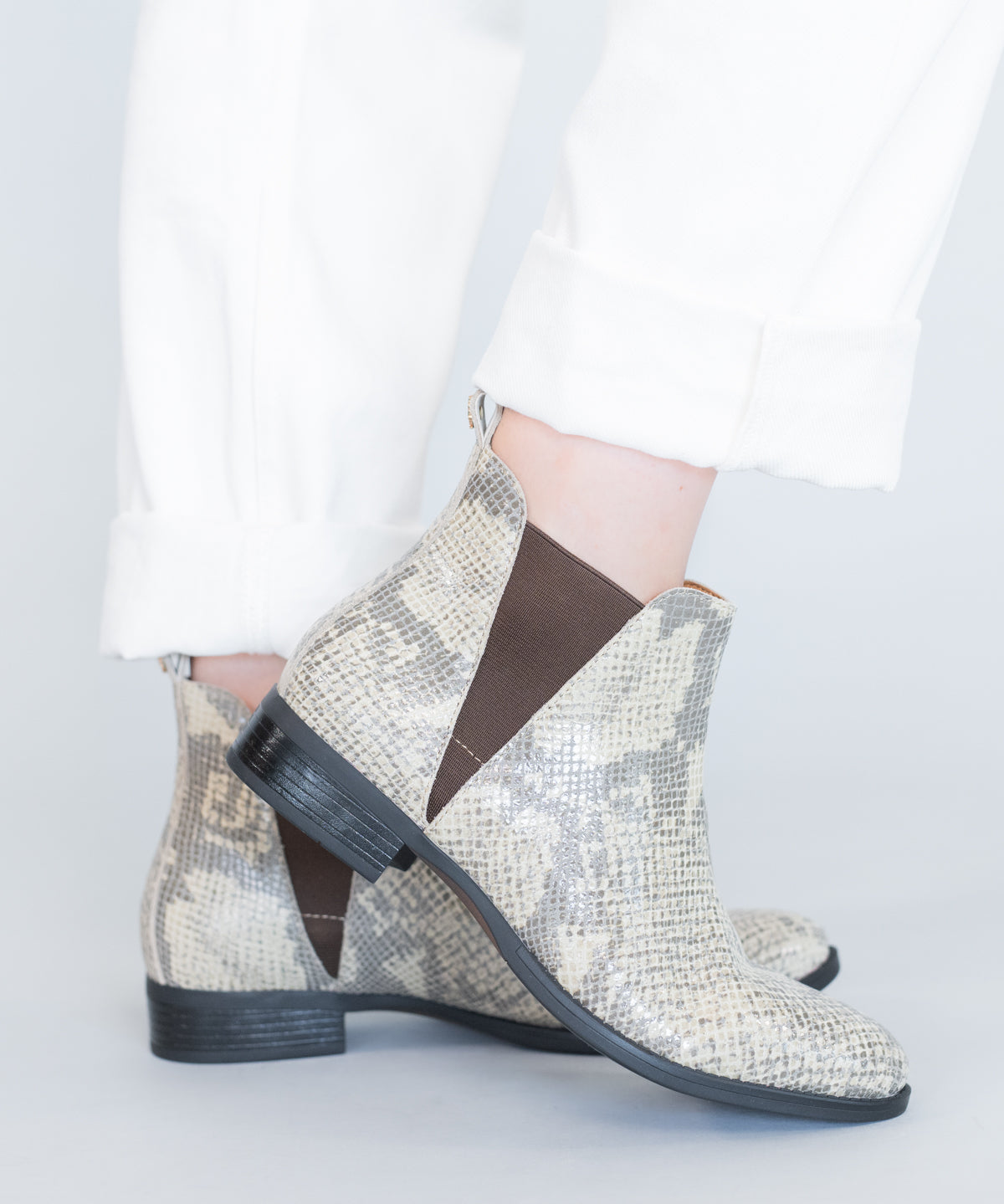 Botin Cuero Mujer Alva  Beige | Hush Puppies