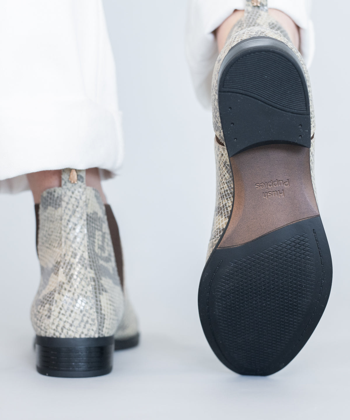 Botin Cuero Mujer Alva  Beige | Hush Puppies