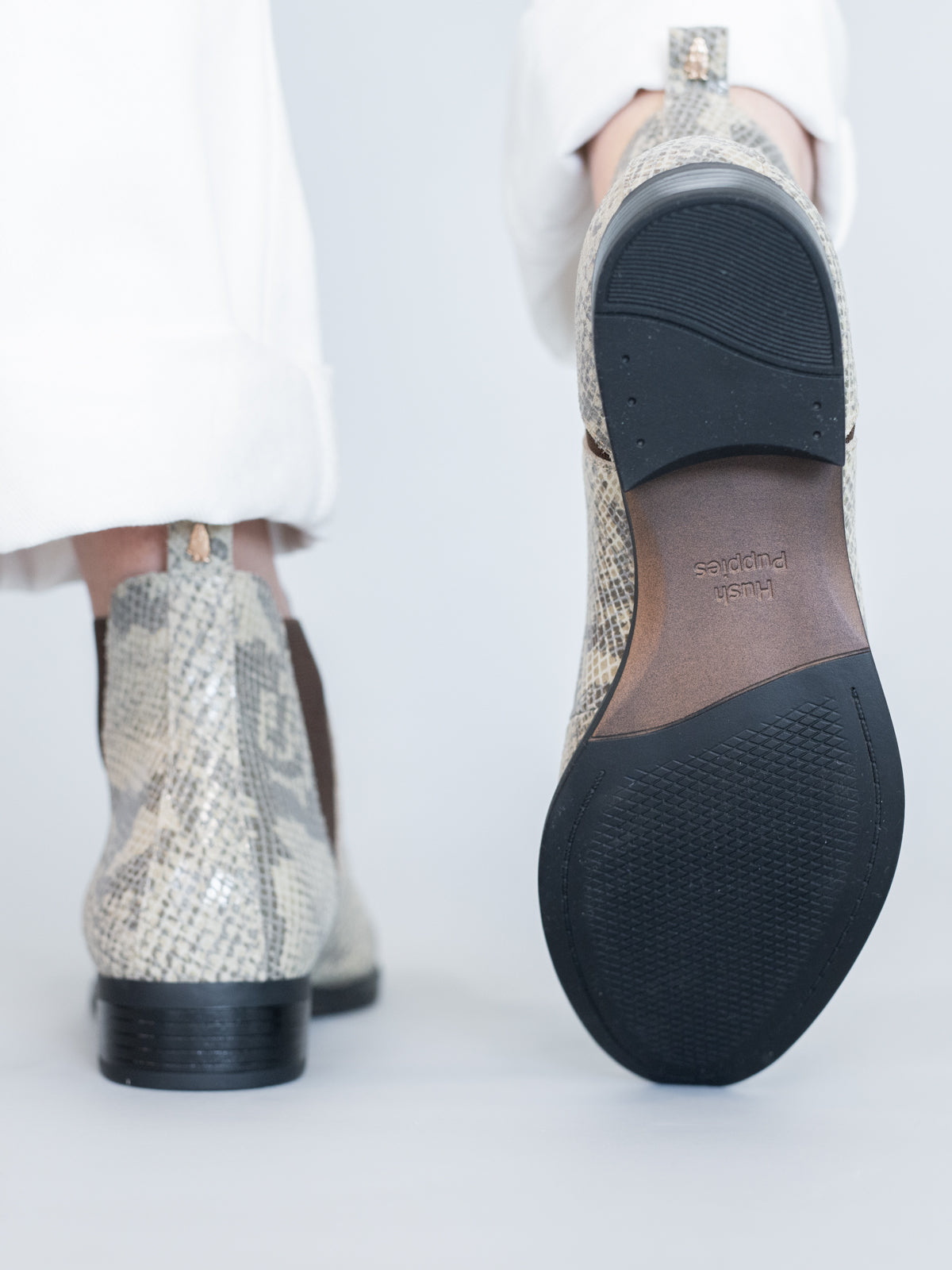 Botin Cuero Mujer Alva  Beige | Hush Puppies