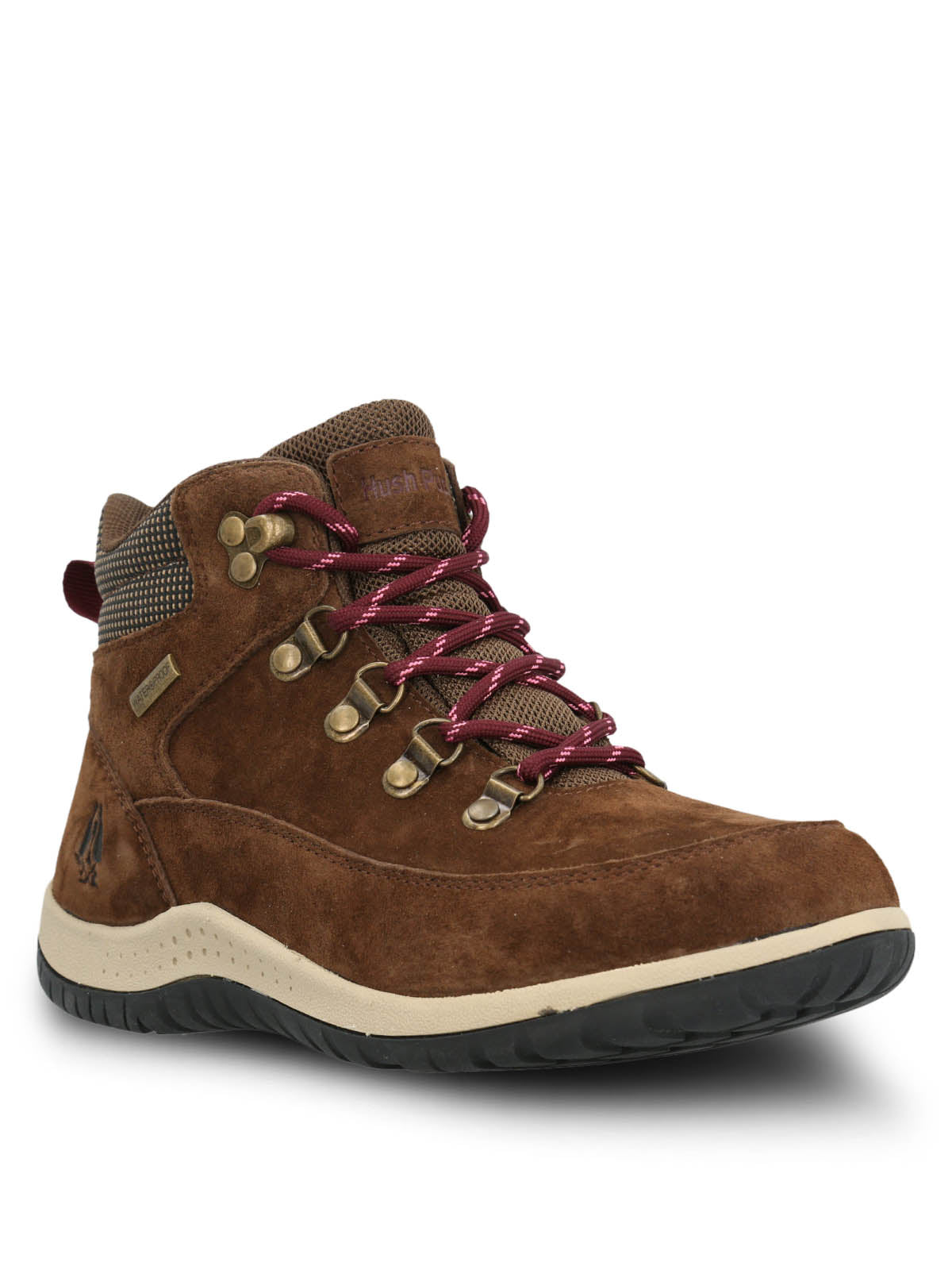 Botin Cuero Emur Café Hush Puppies
