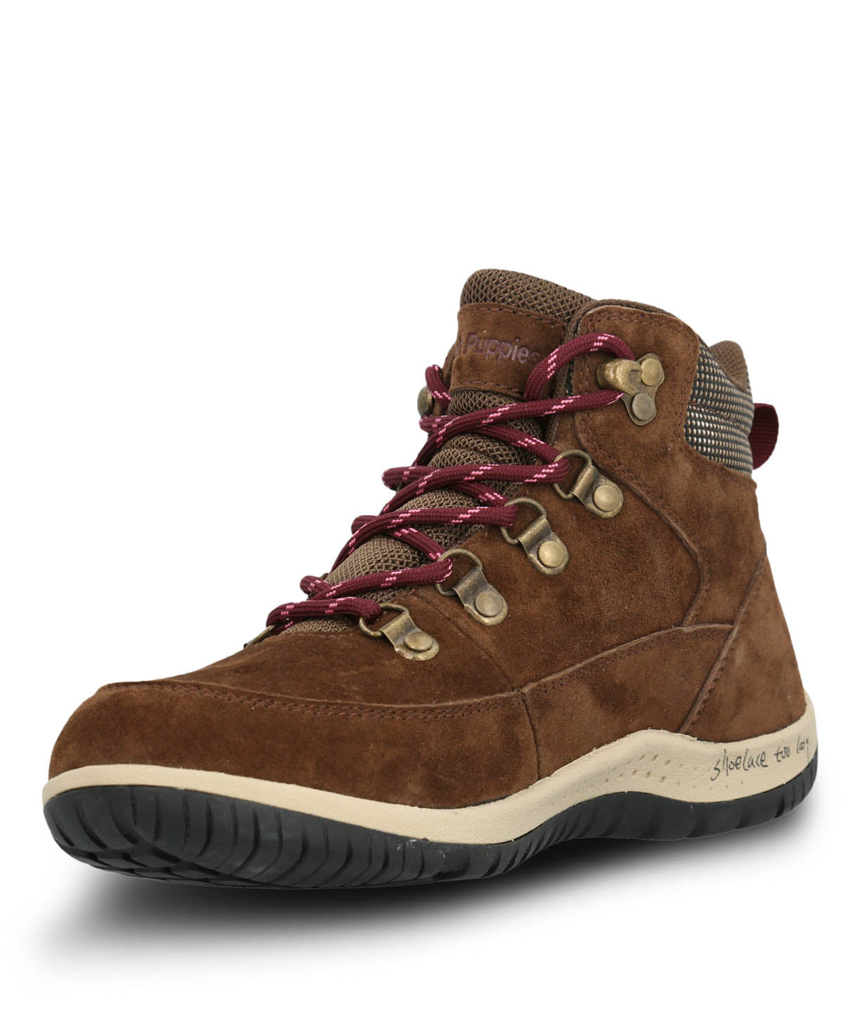 Botin Cuero Emur Café Hush Puppies