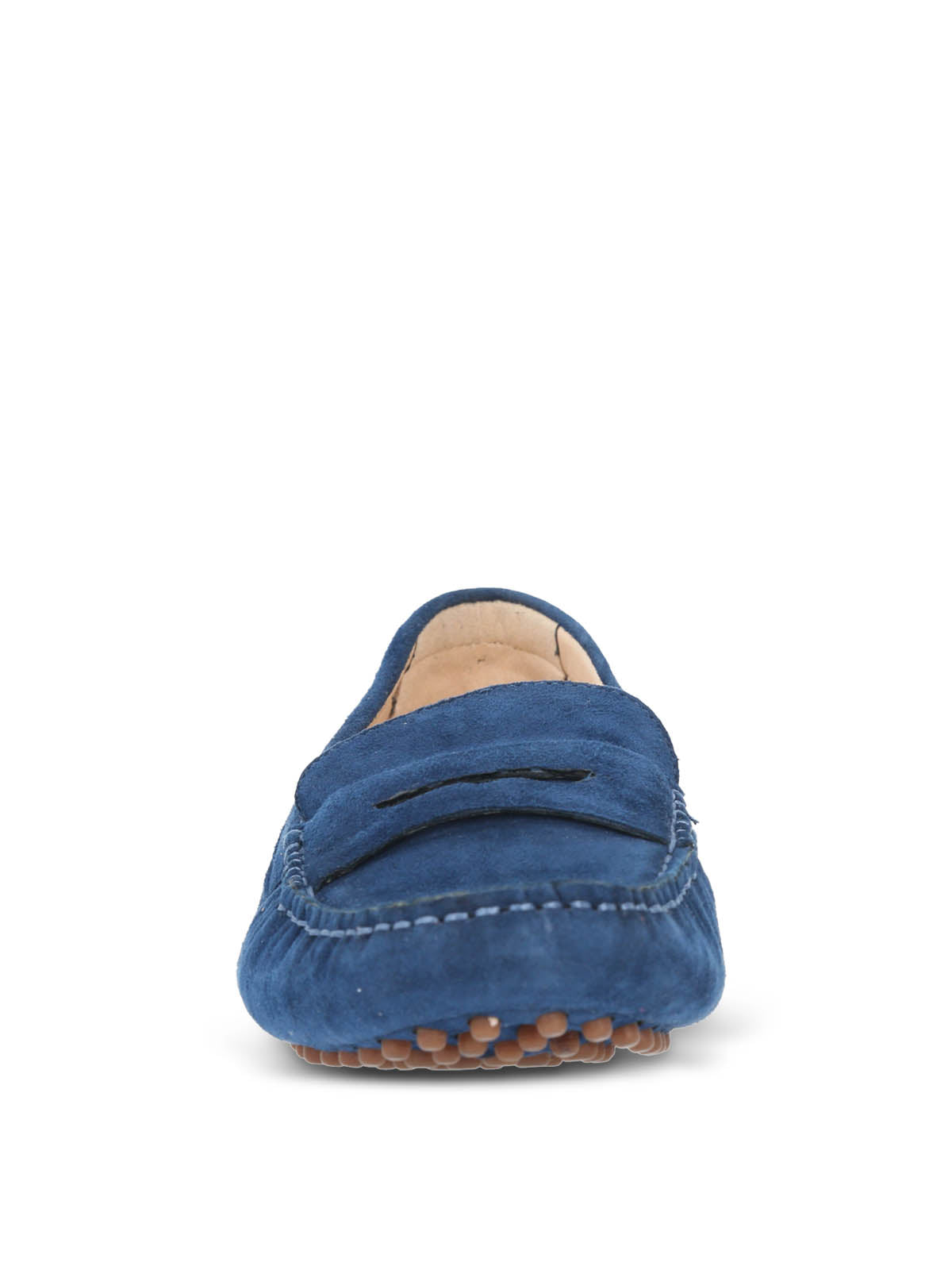 Mocasin Cuero Mujer Band Azul Hush Puppies