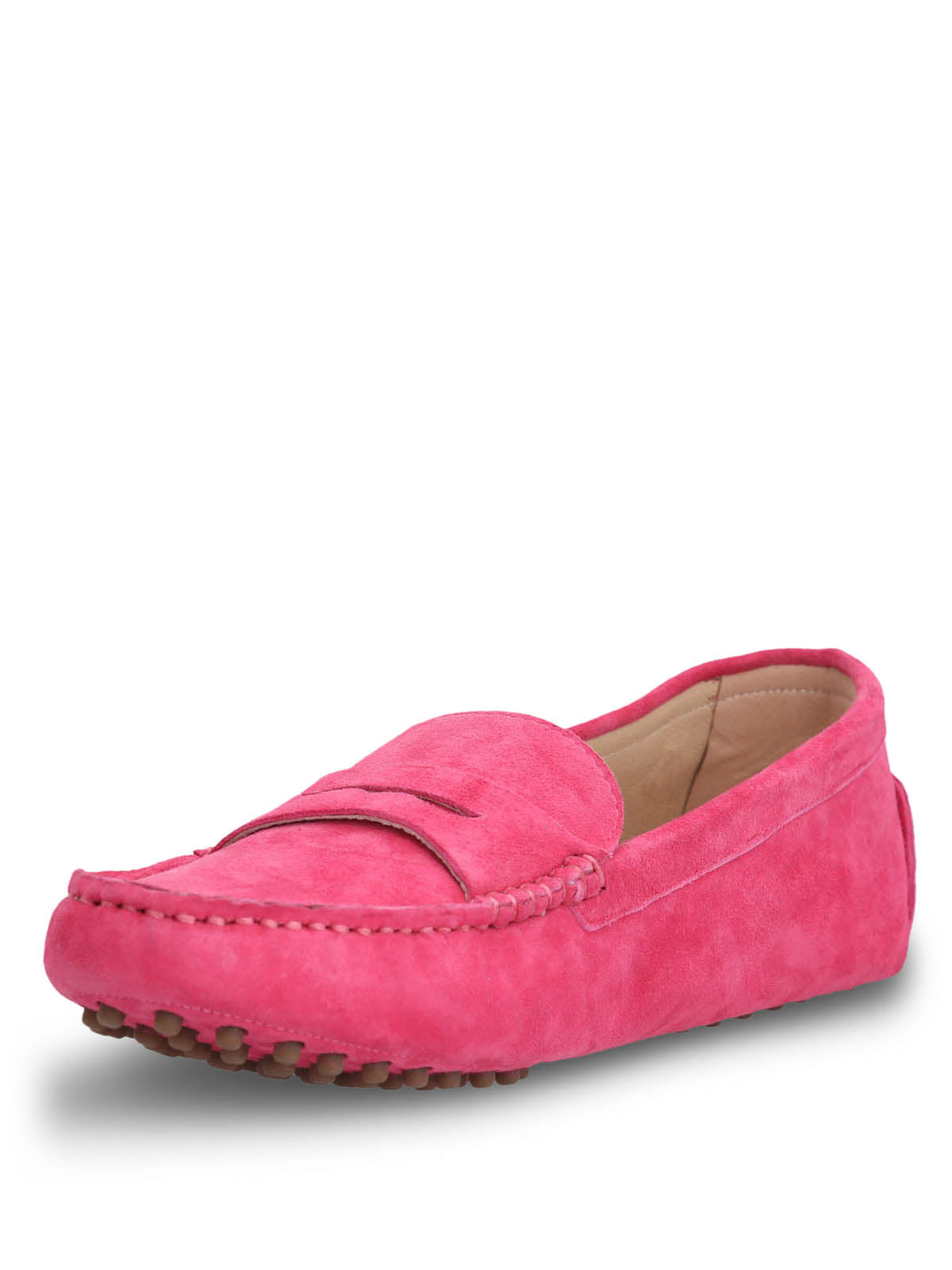 Mocasin Cuero Mujer Band Rosado Hush Puppies