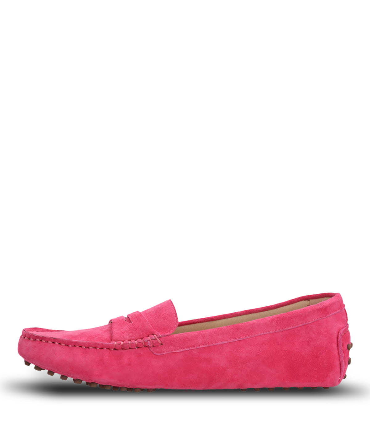 Mocasin Cuero Mujer Band Rosado Hush Puppies