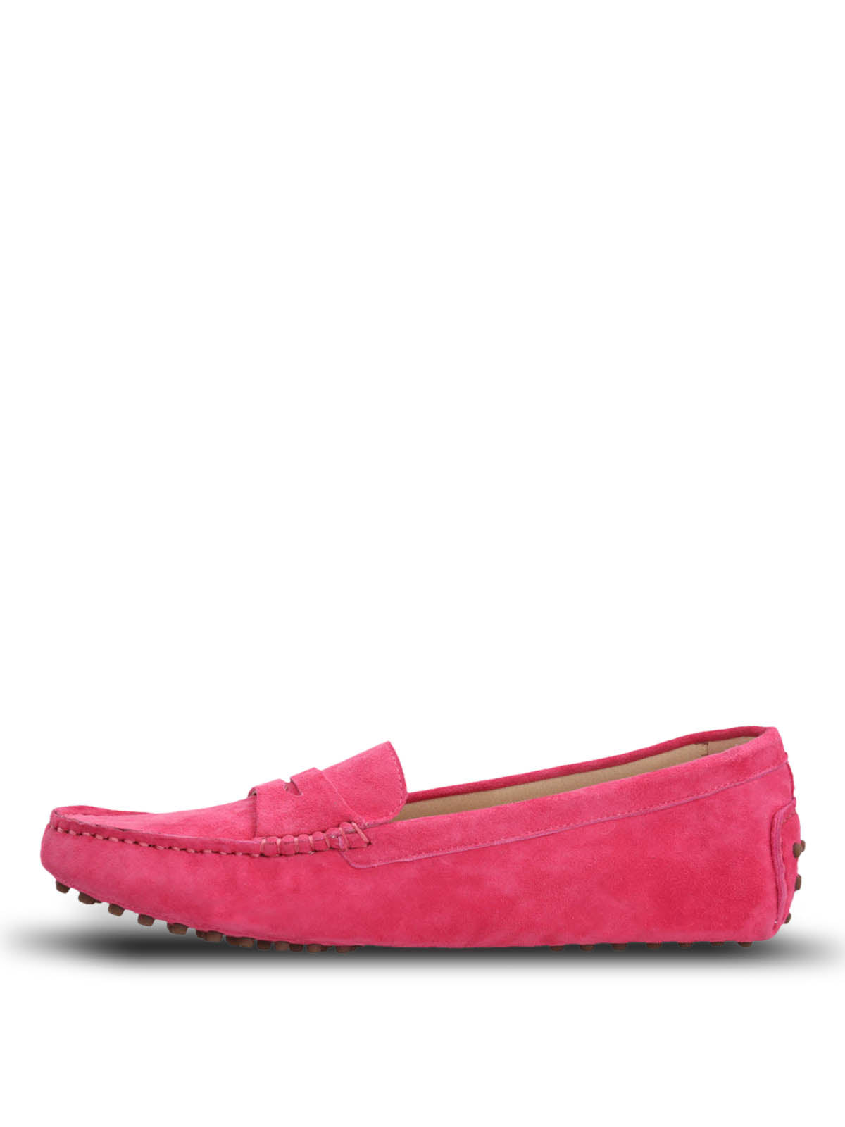 Mocasin Cuero Mujer Band Rosado Hush Puppies