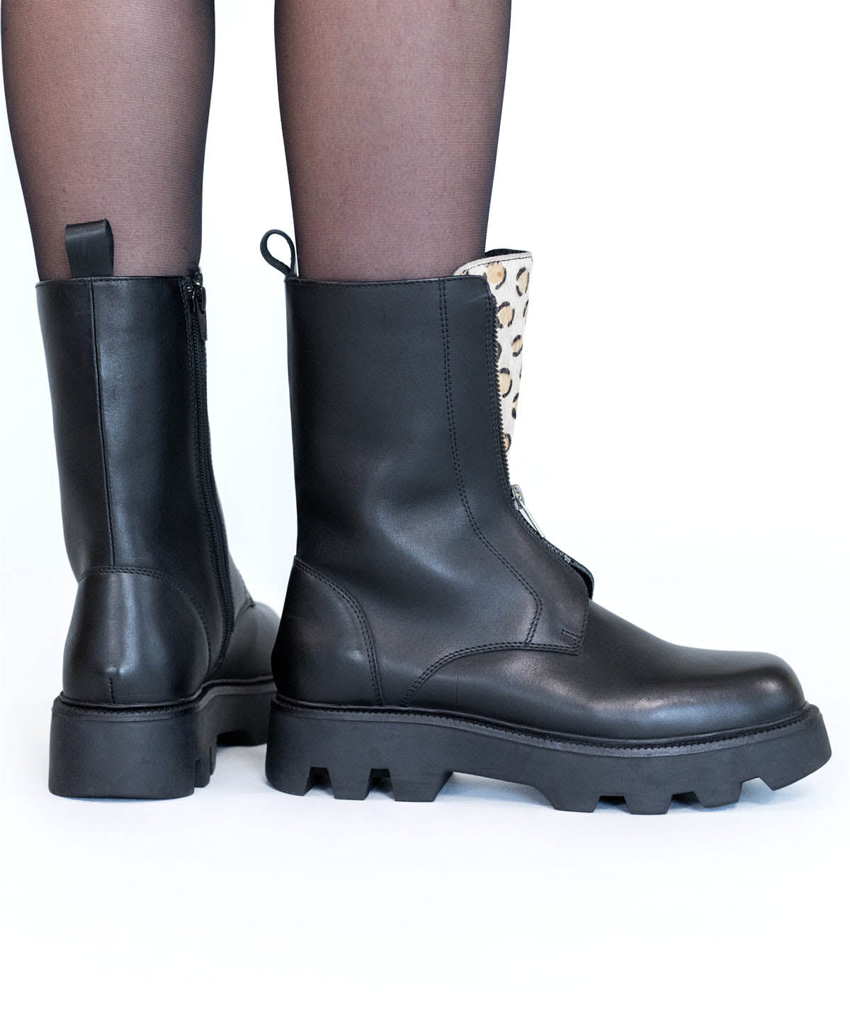 Botín Cuero Mujer Kimmi Negro | Hush Puppies