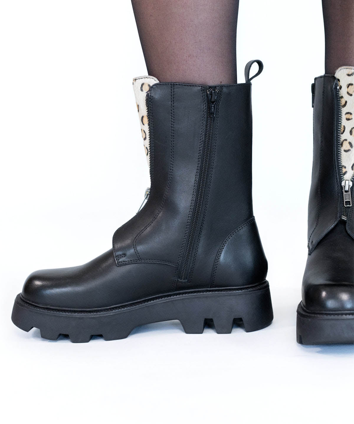 Botín Cuero Mujer Kimmi Negro | Hush Puppies