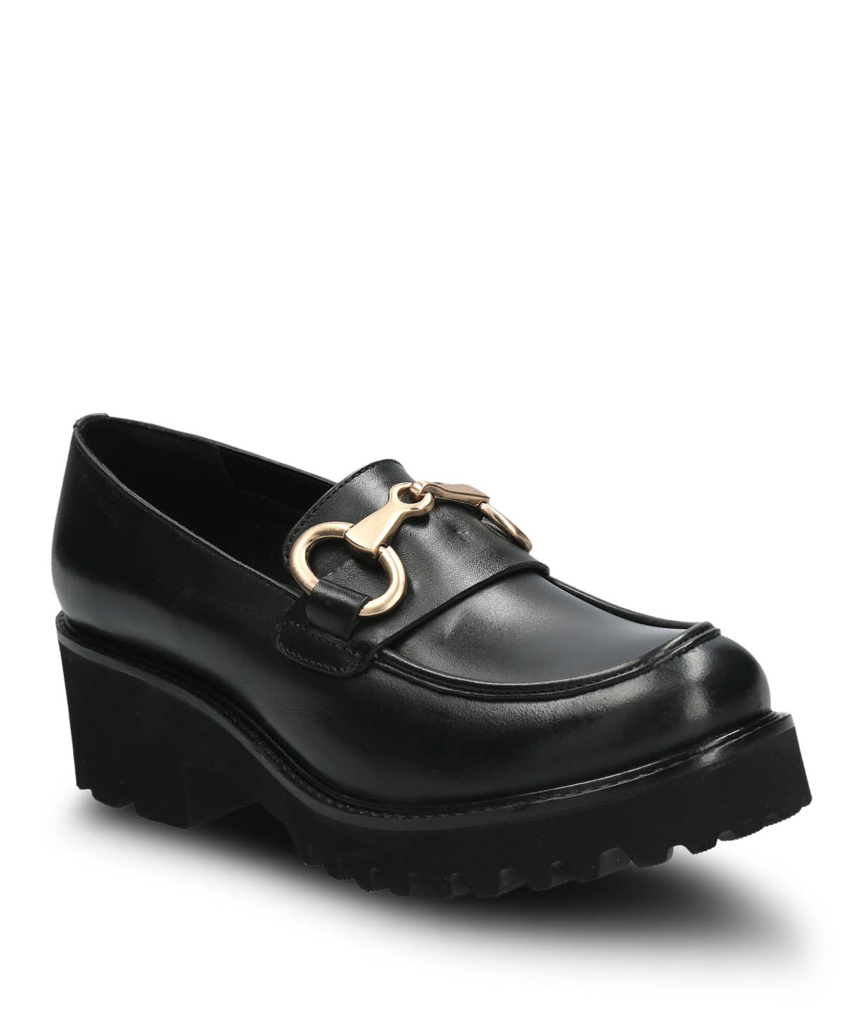 Mocasín Cuero Mujer Lani Negro