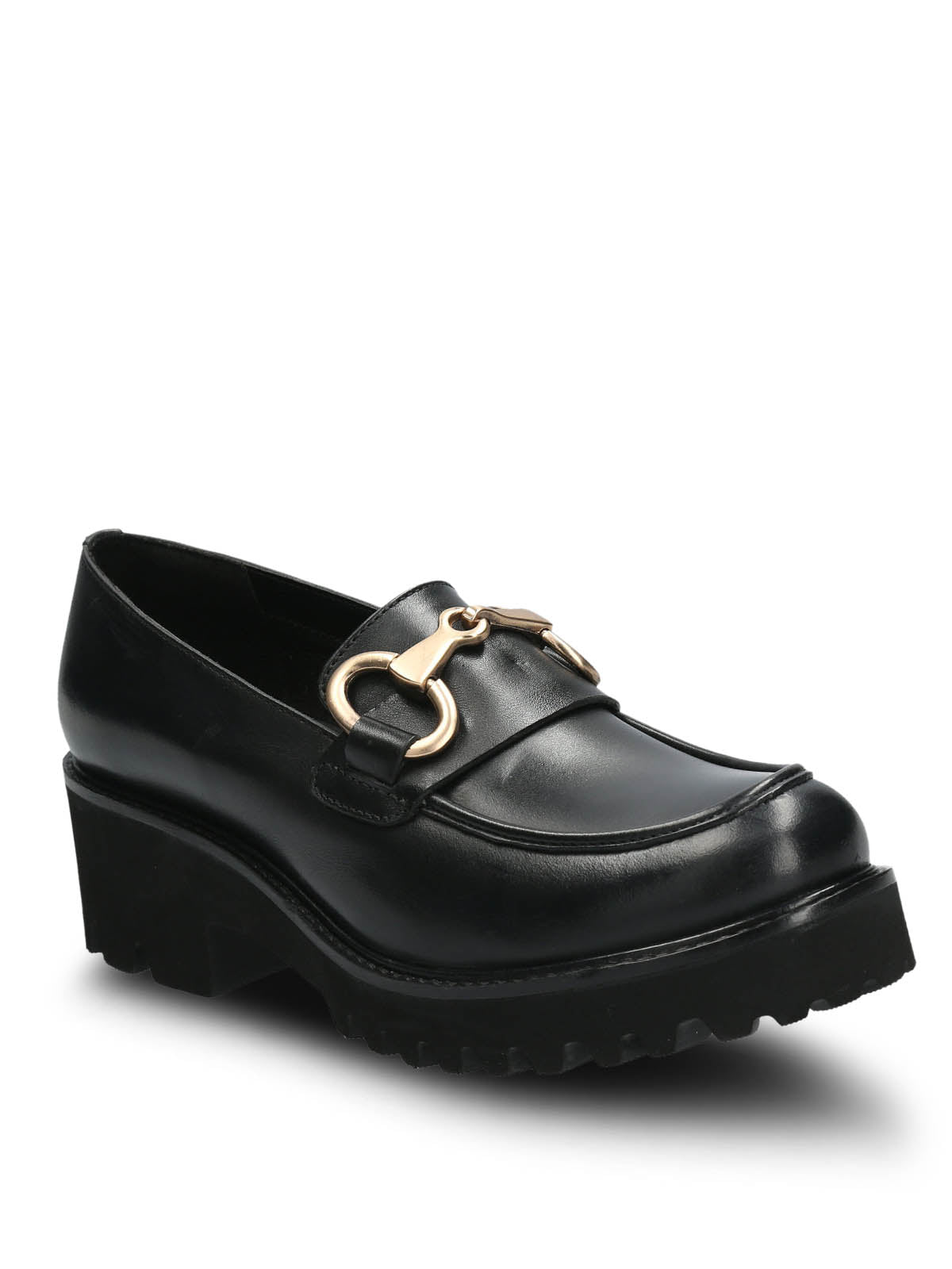 Mocasín Cuero Mujer Lani Negro