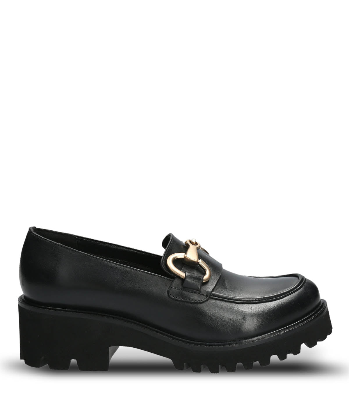 Mocasín Cuero Mujer Lani Negro