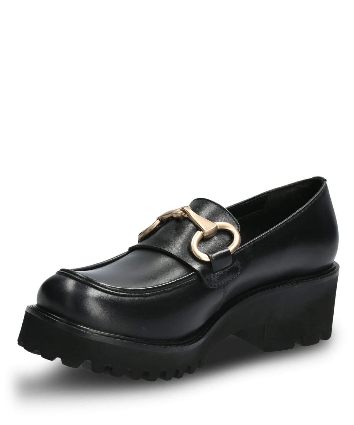 Mocasín Cuero Mujer Lani Negro