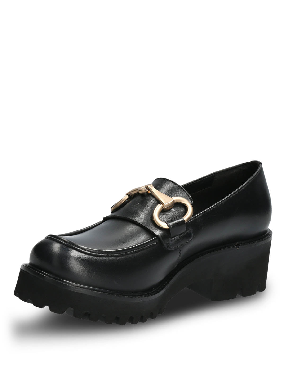 Mocasín Cuero Mujer Lani Negro