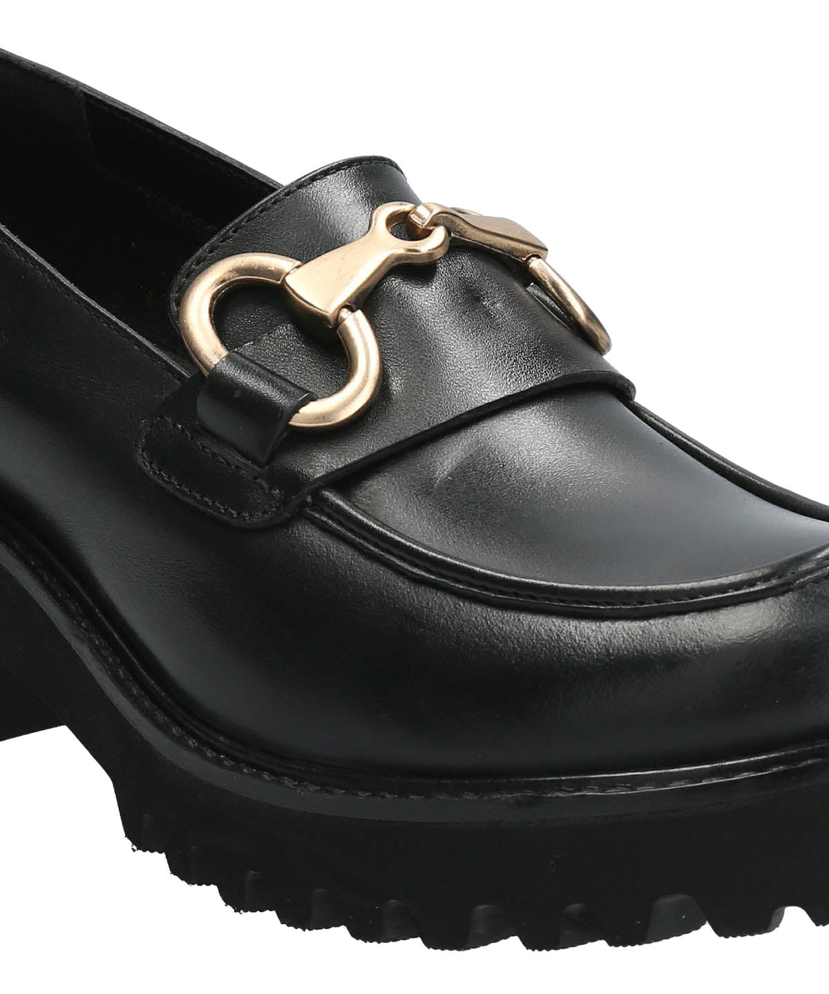 Mocasín Cuero Mujer Lani Negro
