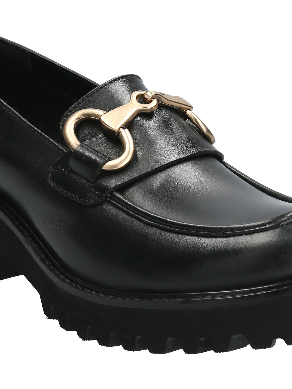 Mocasín Cuero Mujer Lani Negro