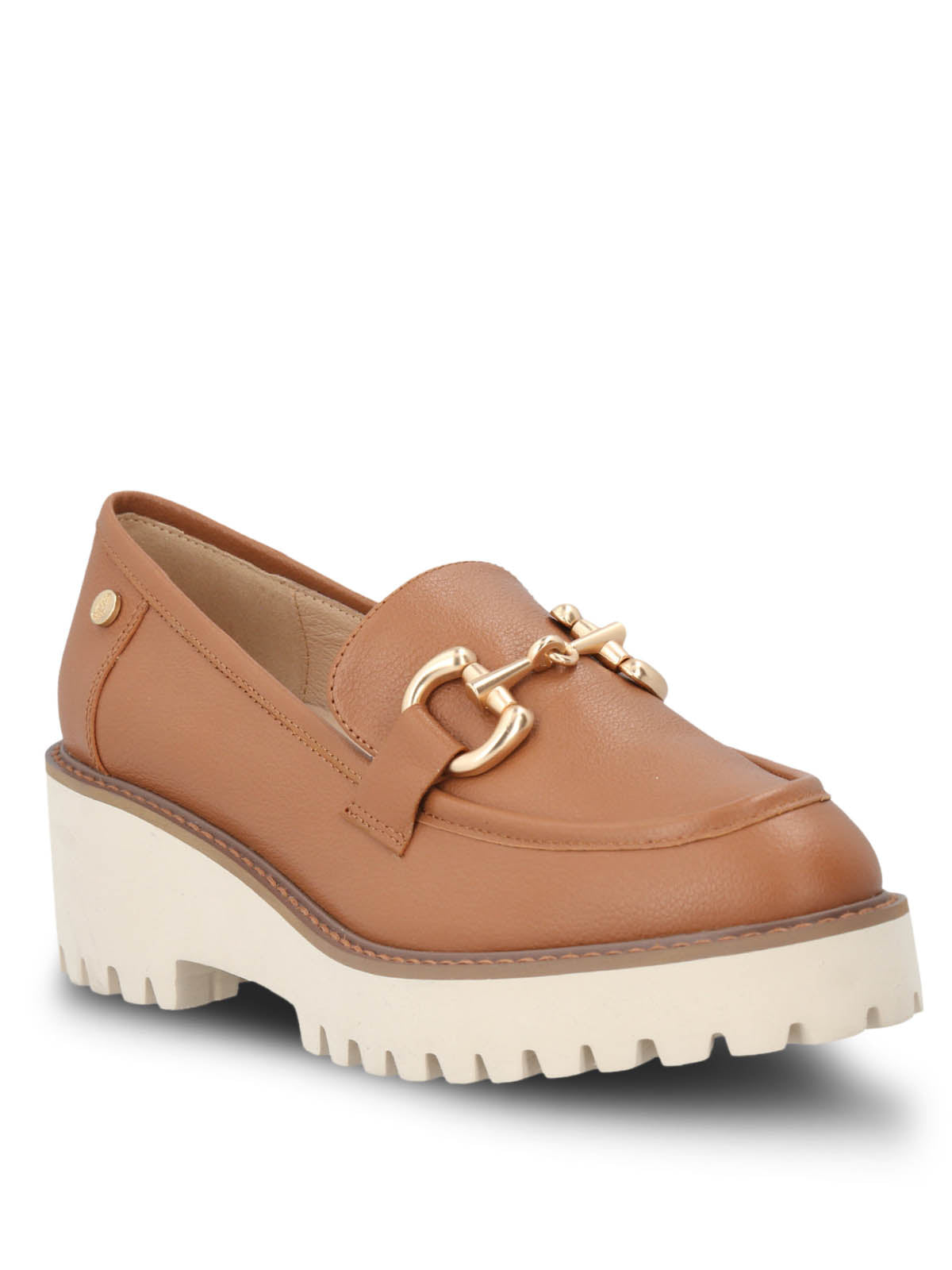 Mocasin Cuero Mujer Lani Café Claro