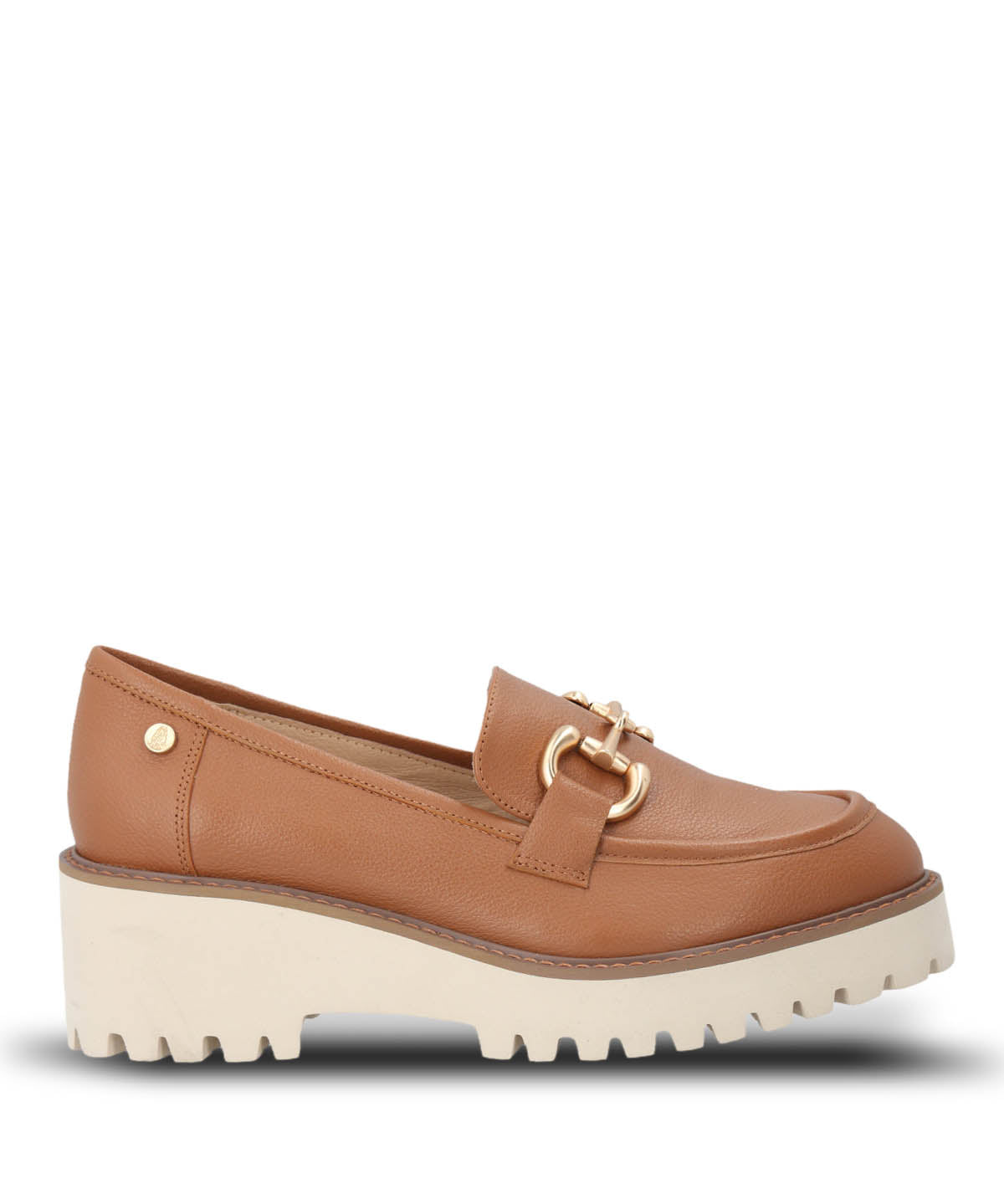 Mocasin Cuero Mujer Lani Café Claro