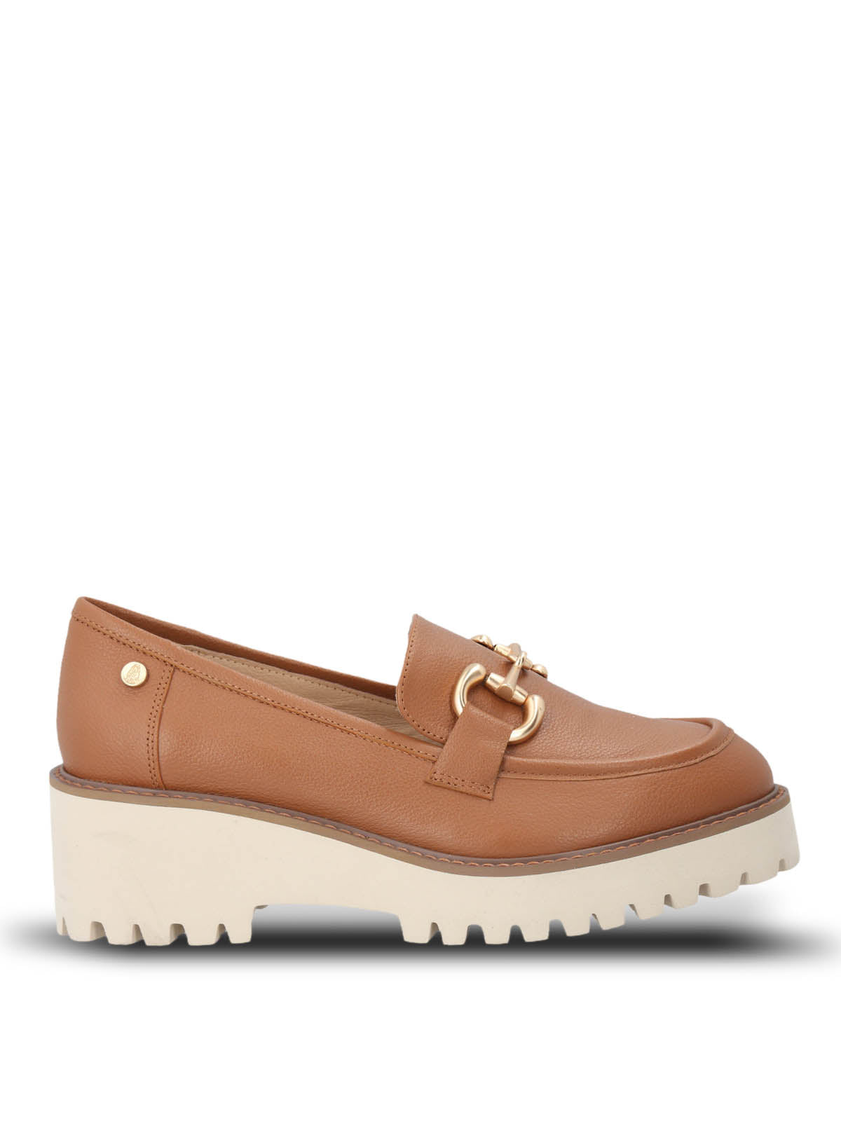 Mocasin Cuero Mujer Lani Café Claro