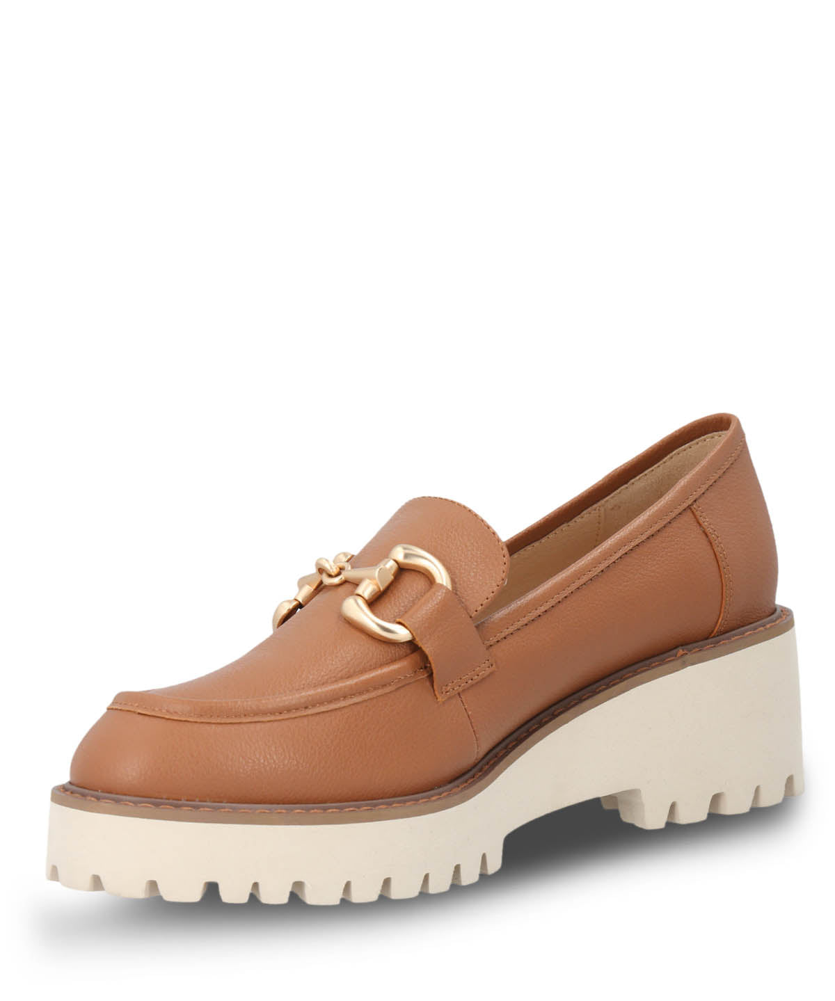 Mocasin Cuero Mujer Lani Café Claro