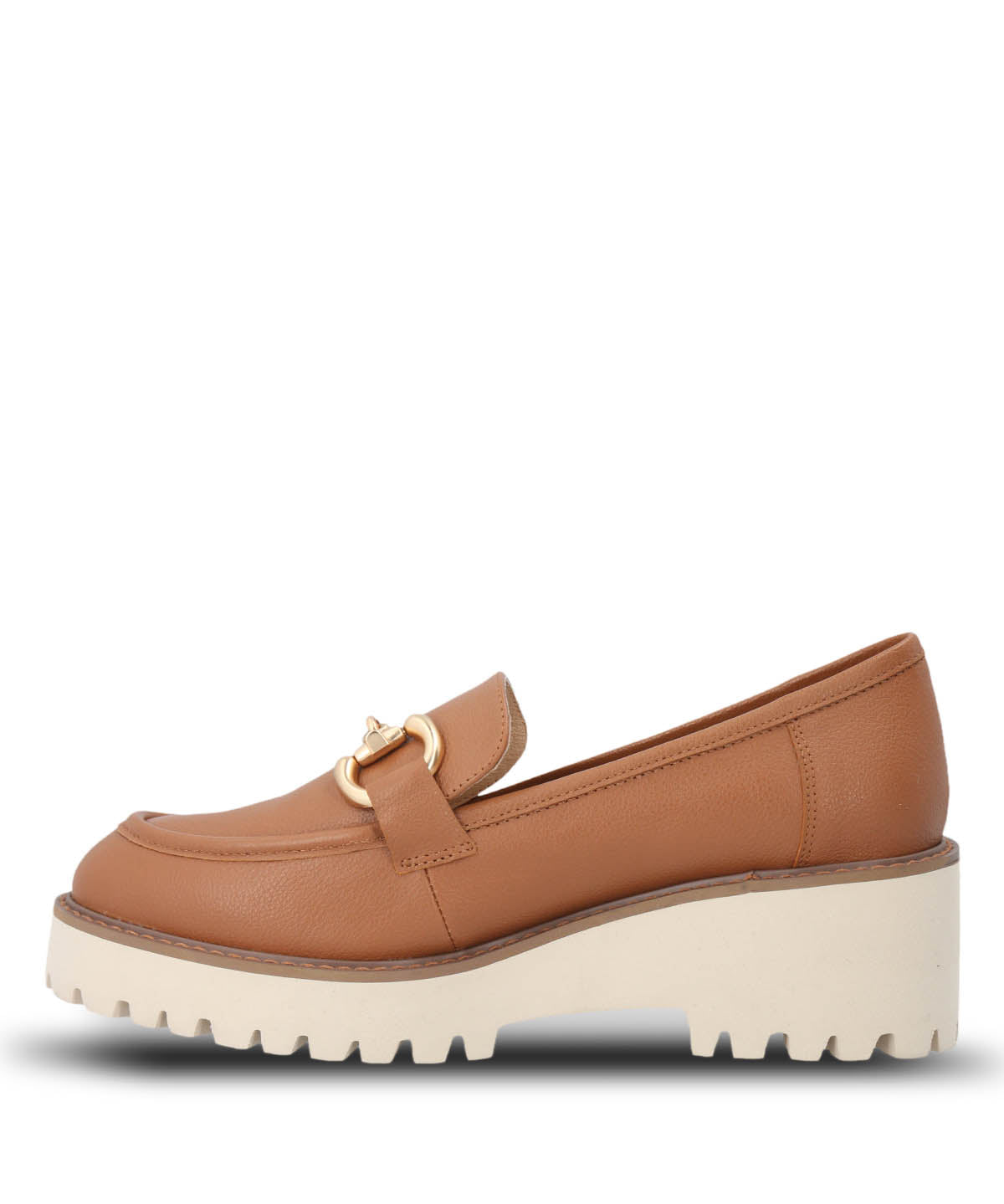 Mocasin Cuero Mujer Lani Café Claro