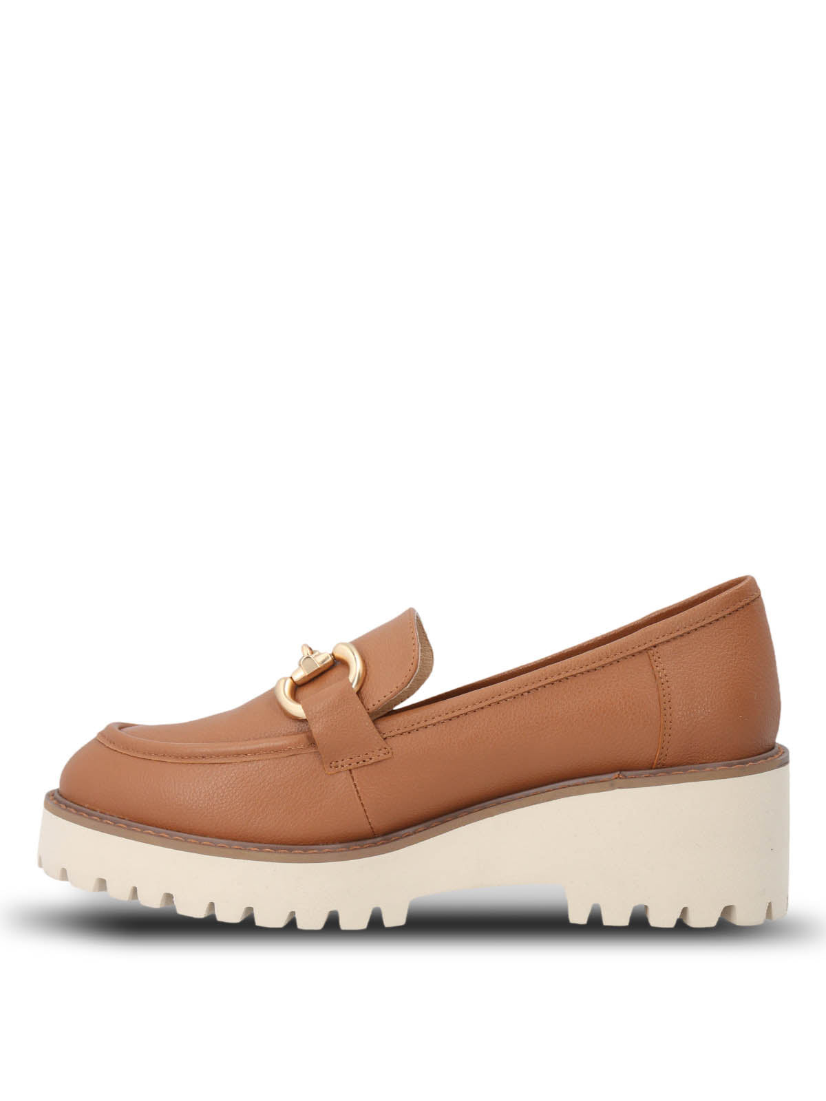 Mocasin Cuero Mujer Lani Café Claro