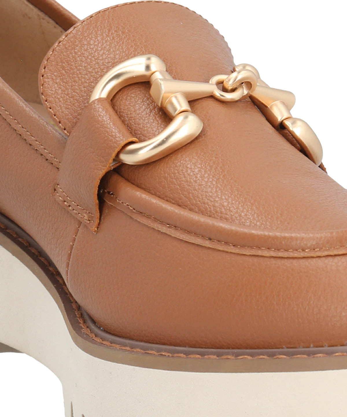 Mocasin Cuero Mujer Lani Café Claro