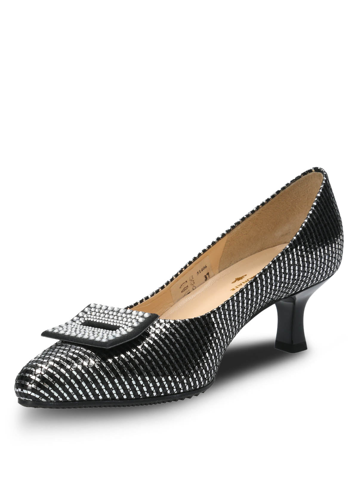 Zapato Brunate Cuero Mujer Cremona Metalizado