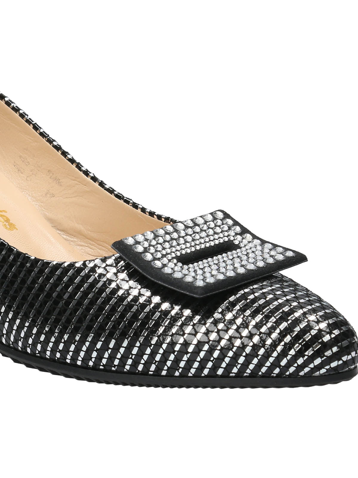 Zapato Brunate Cuero Mujer Cremona Metalizado