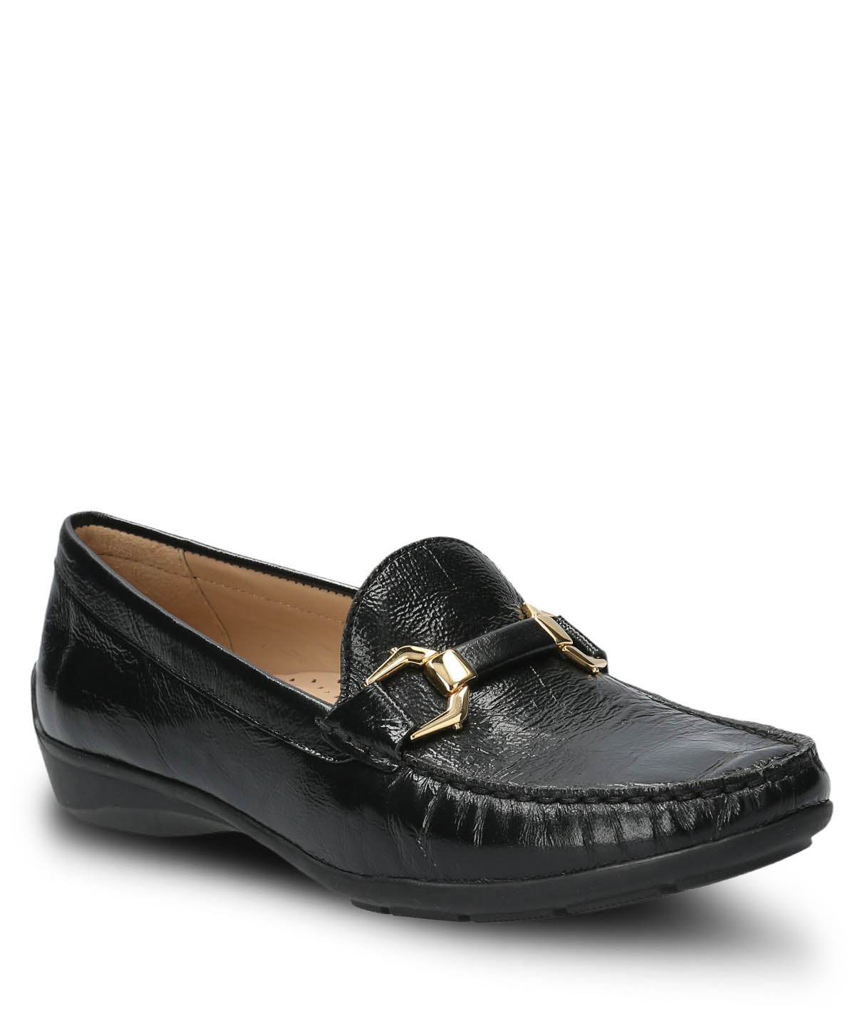 Mocasín Cuero Mujer Natalia Negro