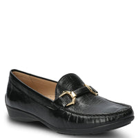 Mocasín Cuero Mujer Natalia Negro