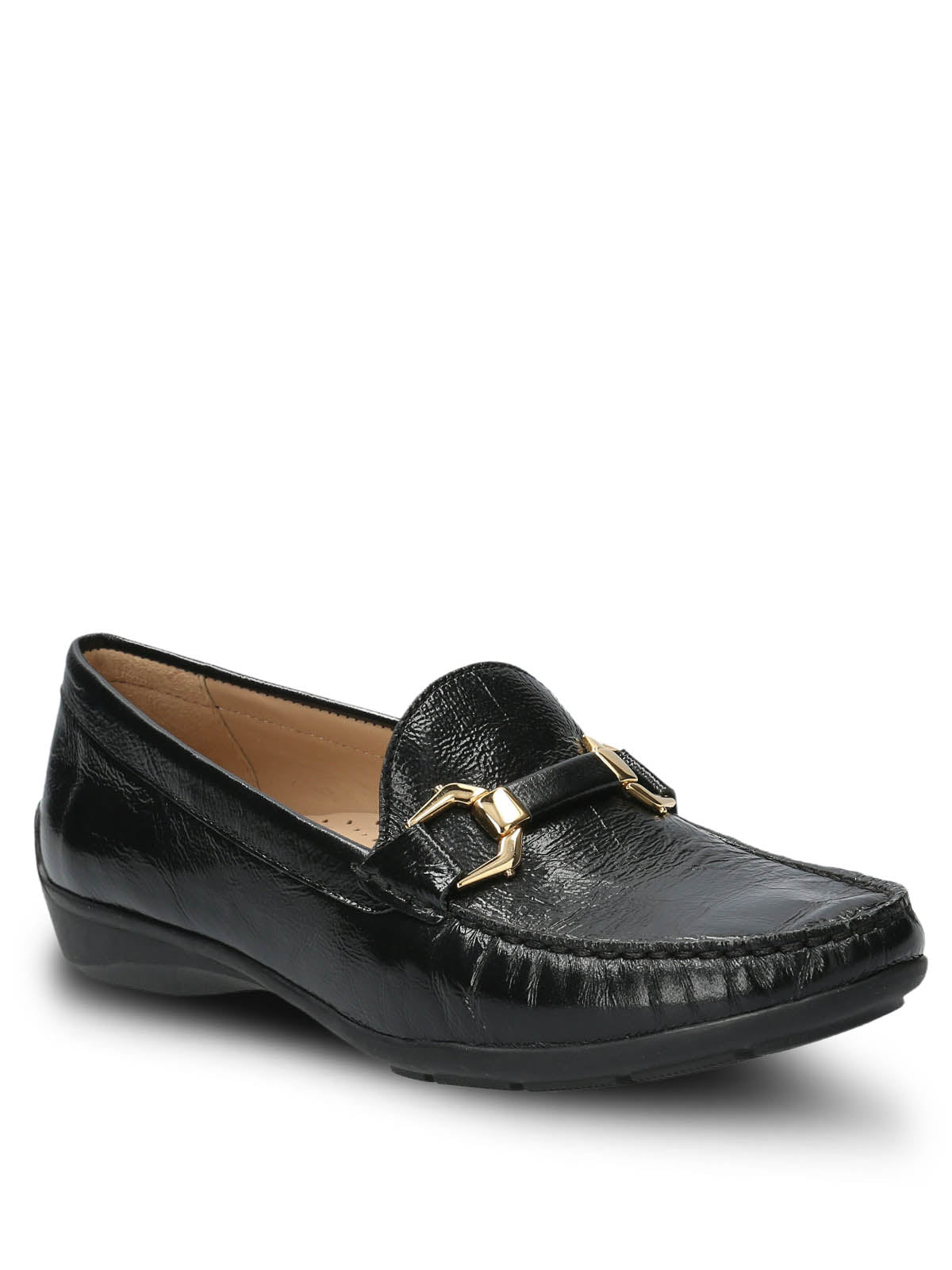 Mocasín Cuero Mujer Natalia Negro