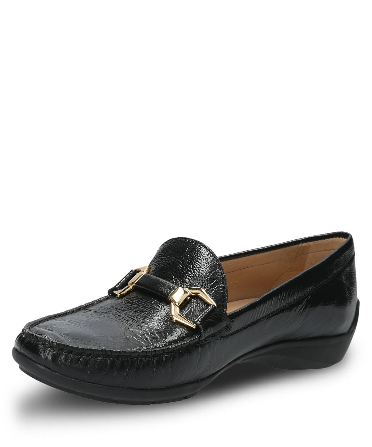 Mocasín Cuero Mujer Natalia Negro