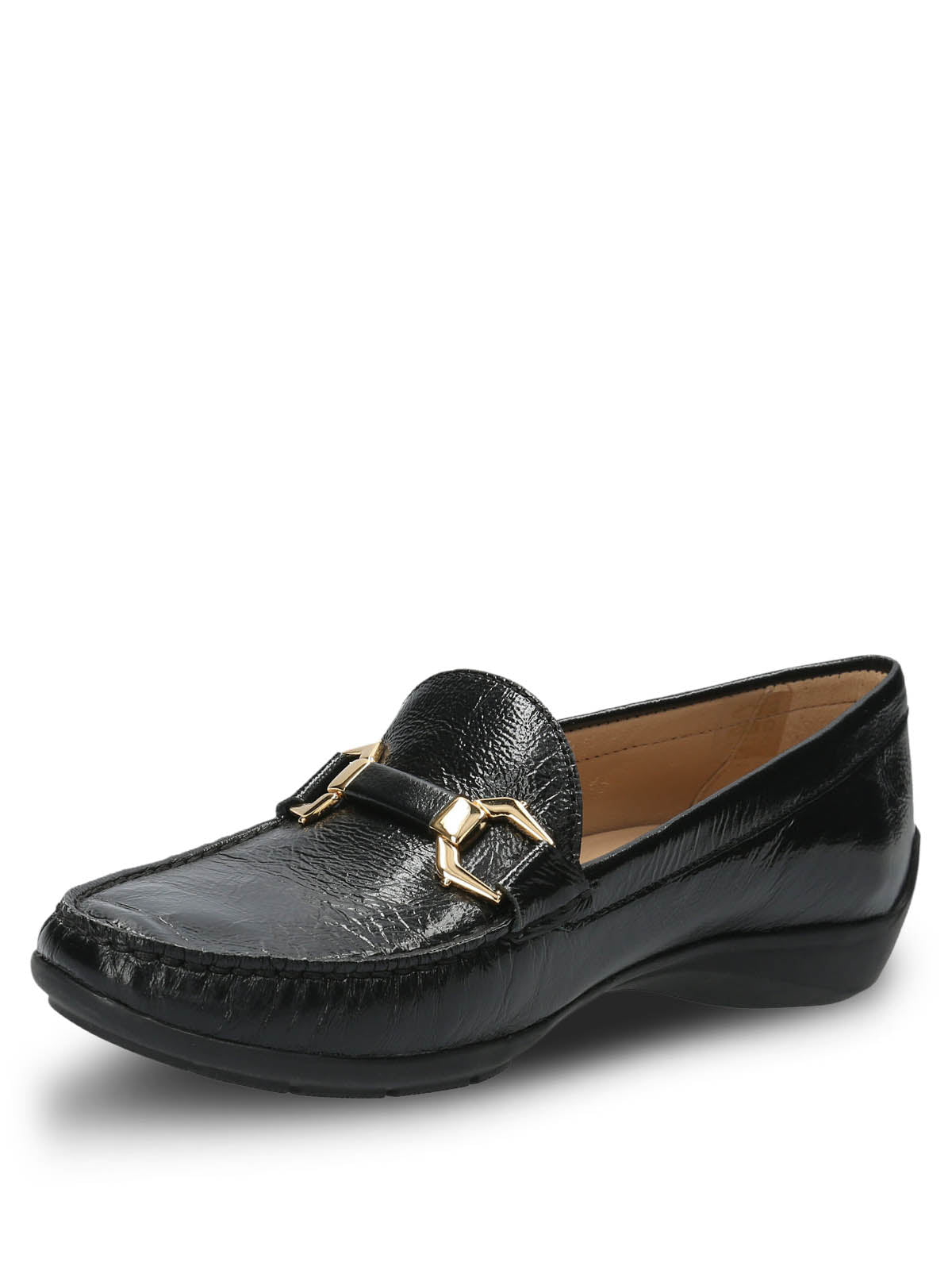 Mocasín Cuero Mujer Natalia Negro