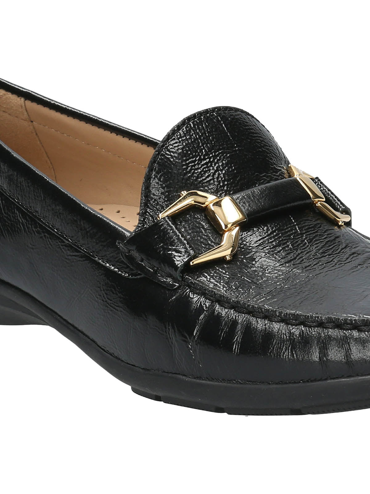 Mocasín Cuero Mujer Natalia Negro