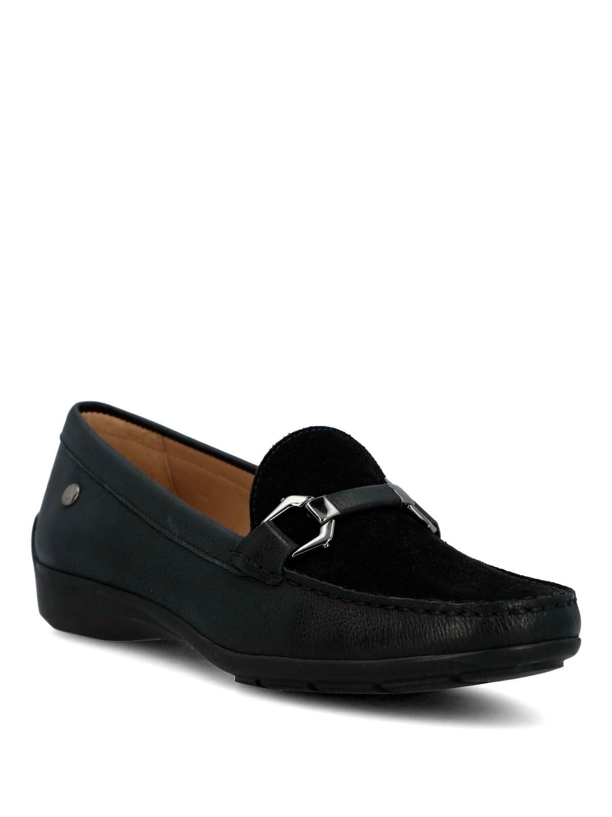 Mocasin Cuero Mujer Natalia Negro