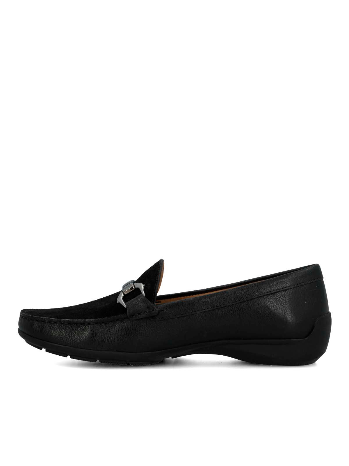 Mocasin Cuero Mujer Natalia Negro