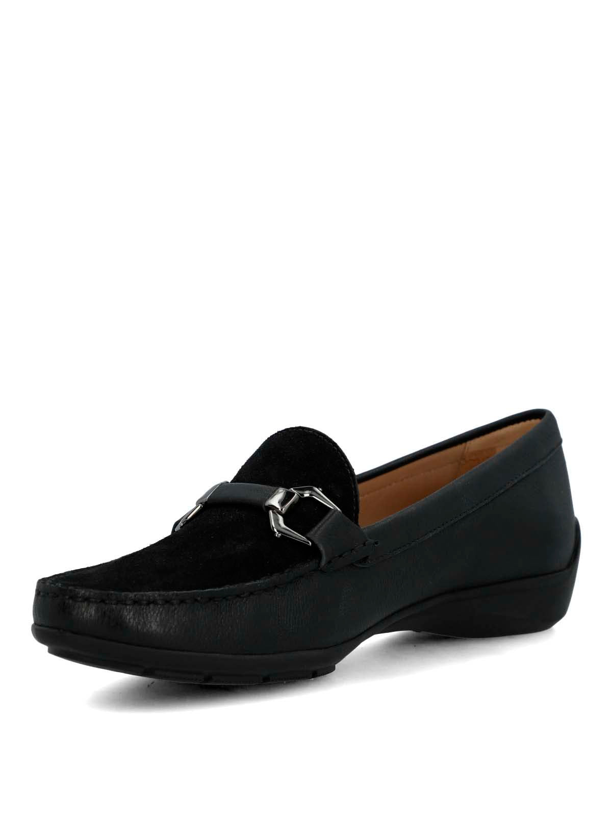 Mocasin Cuero Mujer Natalia Negro