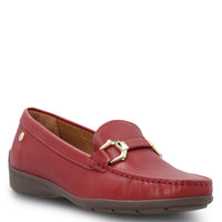 Mocasin Cuero Mujer Natalia Rojo Hush Puppies