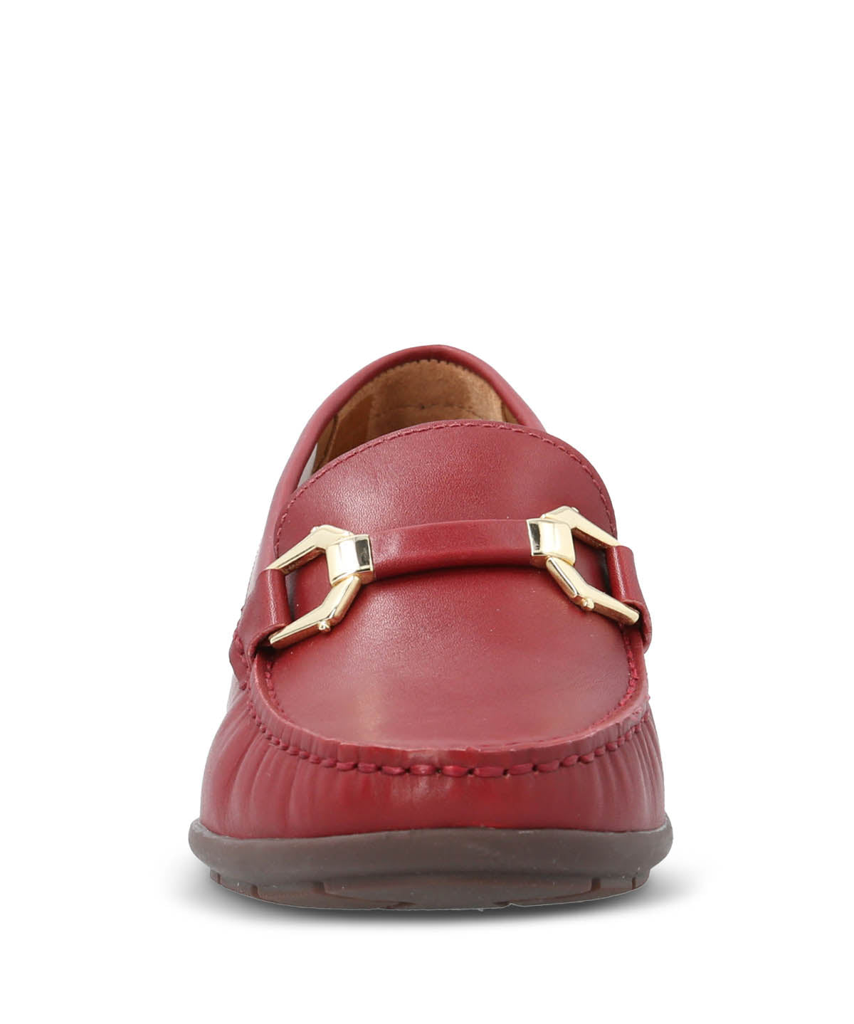 Mocasin Cuero Mujer Natalia Rojo Hush Puppies