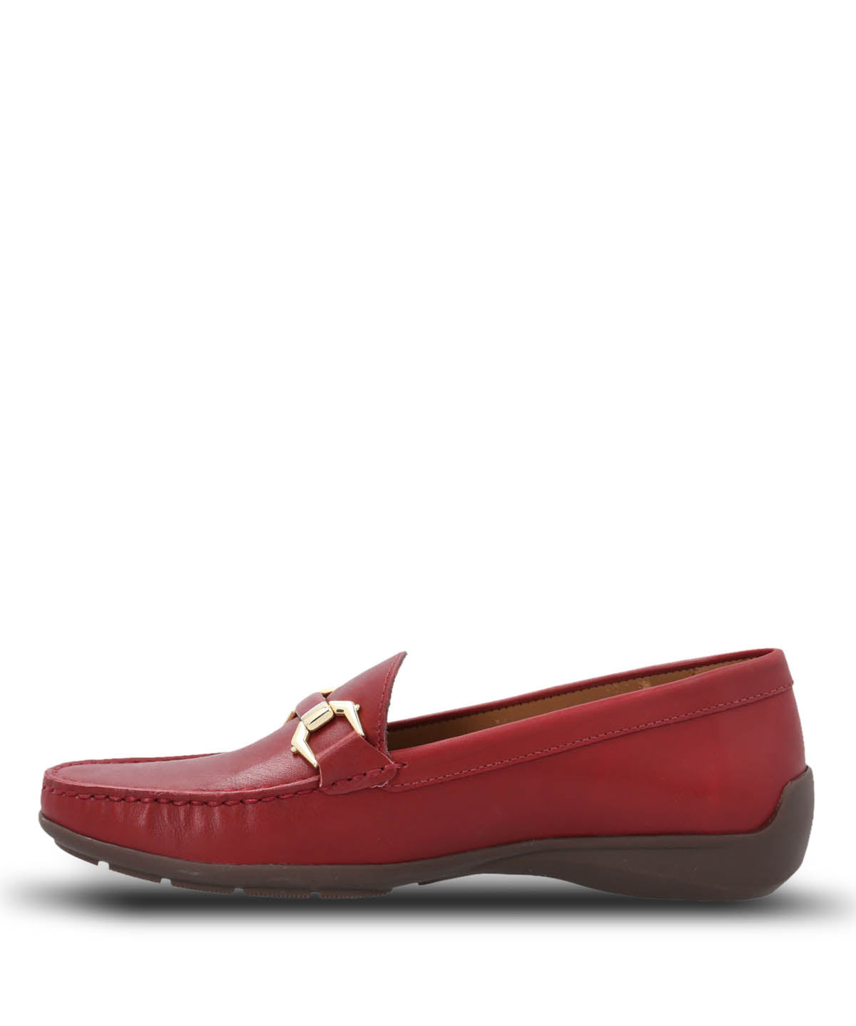 Mocasin Cuero Mujer Natalia Rojo Hush Puppies