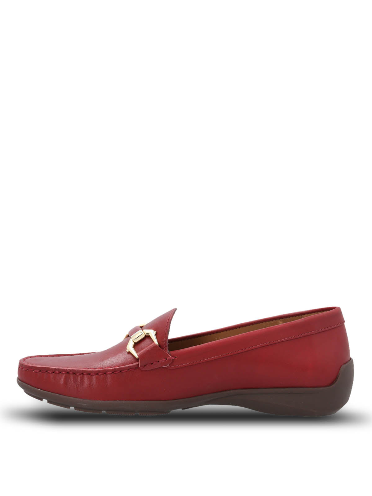 Mocasin Cuero Mujer Natalia Rojo Hush Puppies