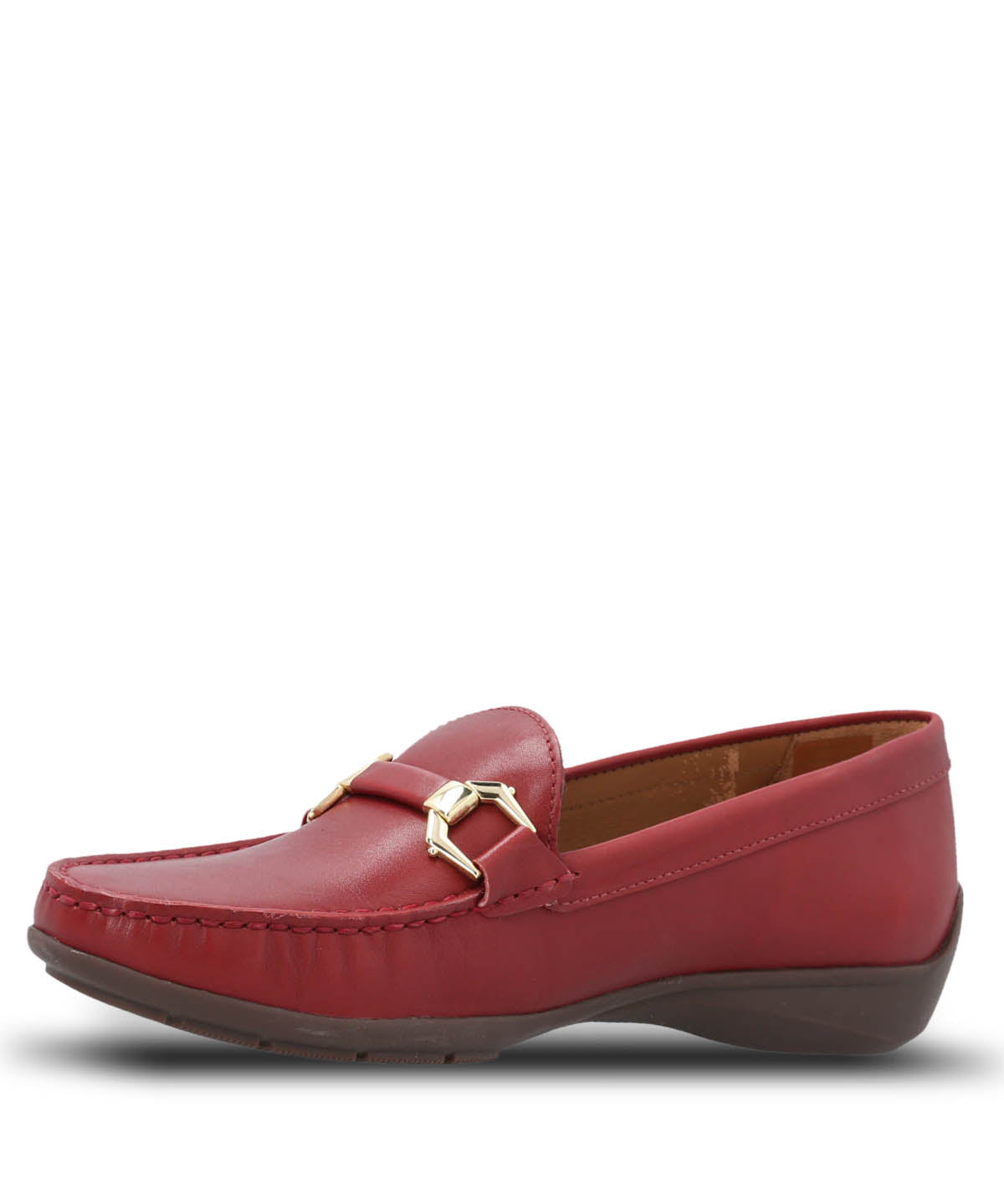 Mocasin Cuero Mujer Natalia Rojo Hush Puppies