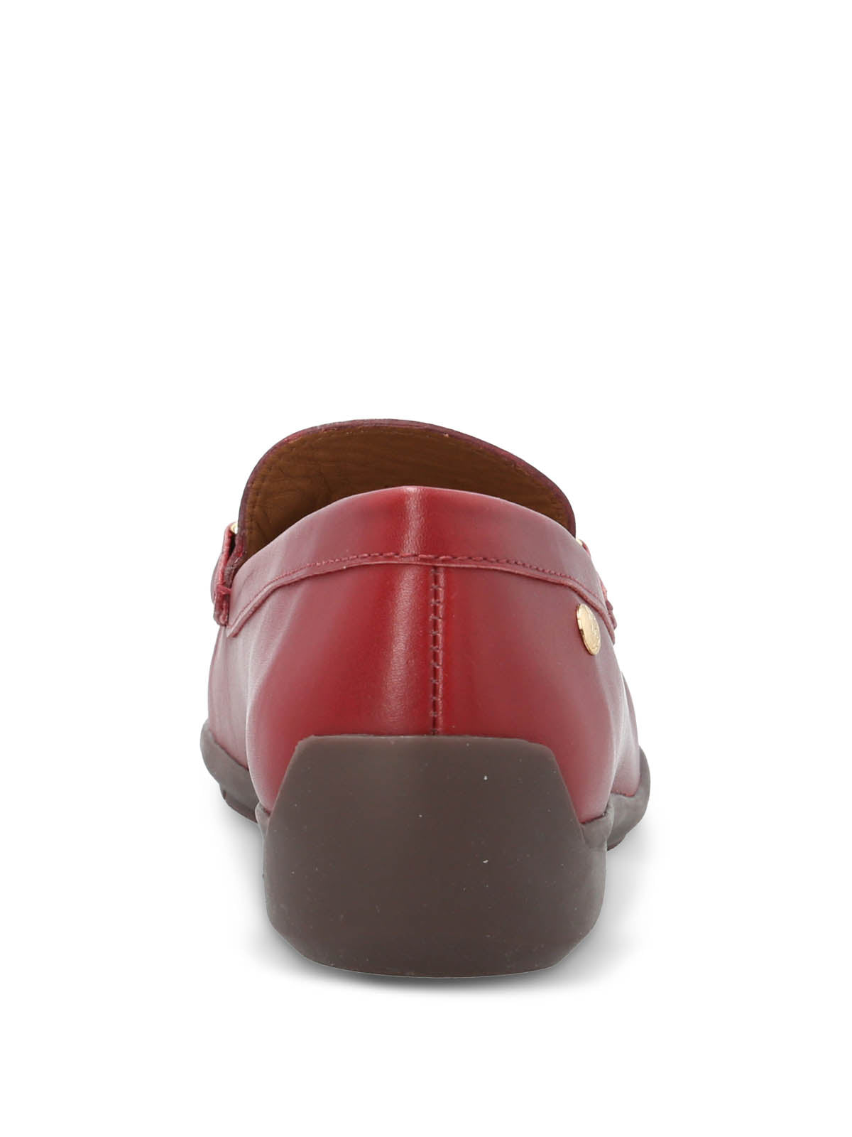 Mocasin Cuero Mujer Natalia Rojo Hush Puppies
