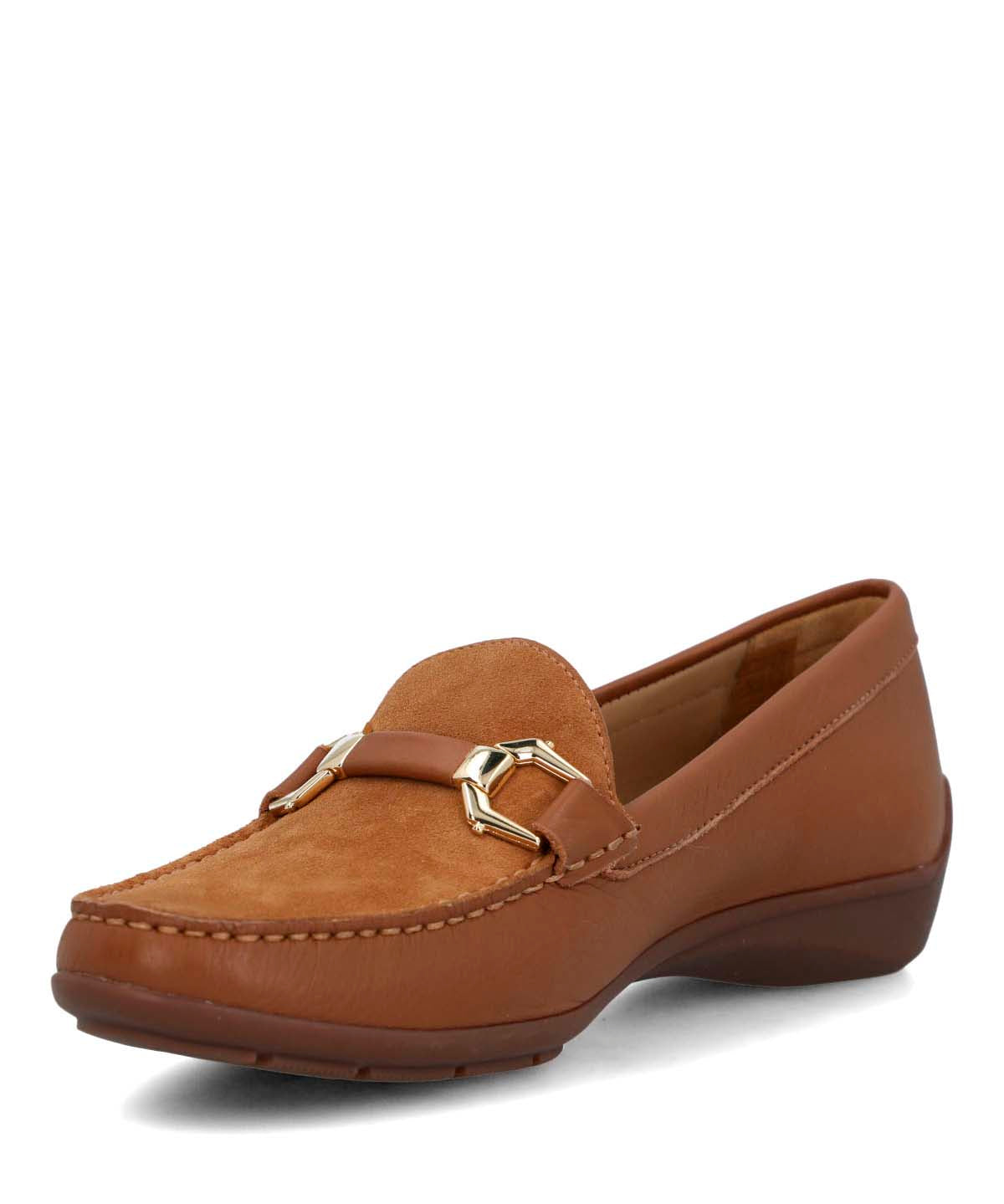 Mocasin Cuero Mujer Natalia Café